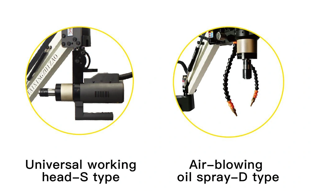 Oil Spraying and Air Blowing Universal Tapping Machine